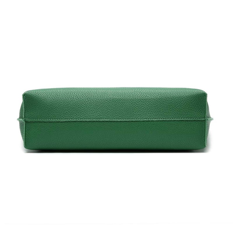 Dreubea Women's Soft Faux Leather Tote Shoulder Bag from, Big Capacity Tassel Handbag Forest Green - Image 5